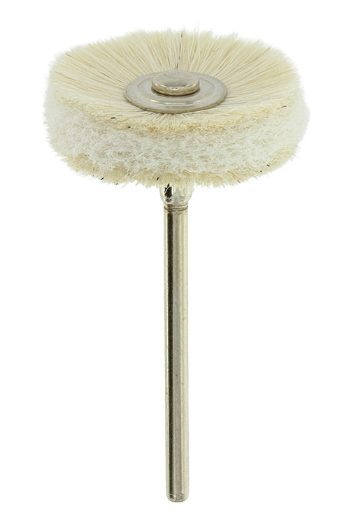 Foredom A-93242 Mini-Vlies Brush, 22mm, Goat Hair, non-woven inlay, 2.35mm