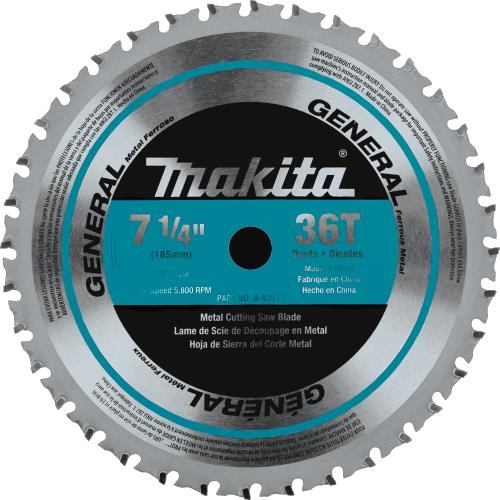 Makita A-93815 7‘1/4" 36T CERMET Tipped Saw Blade, Ferrous Metal