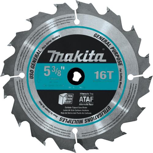 Makita A-94904 5‘3/8" 16T Carbide‘Tipped Circular Saw Blade, General Purpose