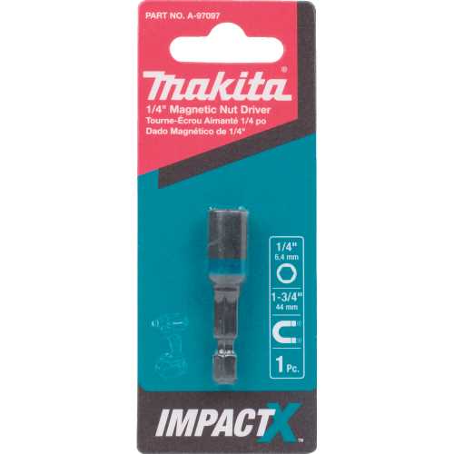 Makita A-97097 ImpactX 1/4³ x 1˜3/4³ Magnetic Nut Driver