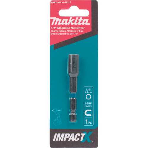 Makita A-97112 ImpactX 1/4³ x 2˜9/16³ Magnetic Nut Driver