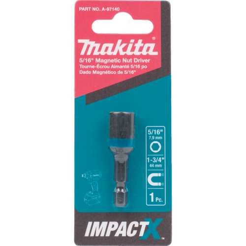 Makita A-97140 ImpactX, 5/16³ x 1‘3/4³ Magnetic Nut Driver