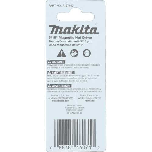 Makita A-97140 ImpactX, 5/16³ x 1‘3/4³ Magnetic Nut Driver