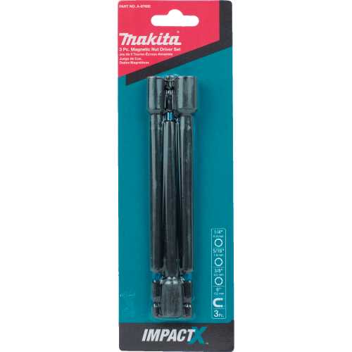 Makita A-97695 ImpactX, 3 Pc. 6³ Magnetic Nut Driver Set