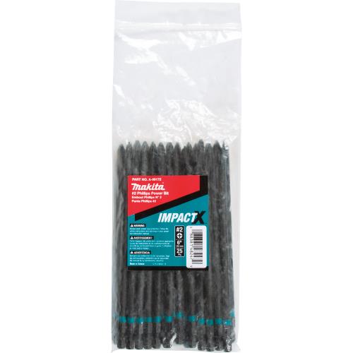 Makita A-99172 ImpactX, #2 Phillips 6³ Power Bit, 25/pk, Bulk