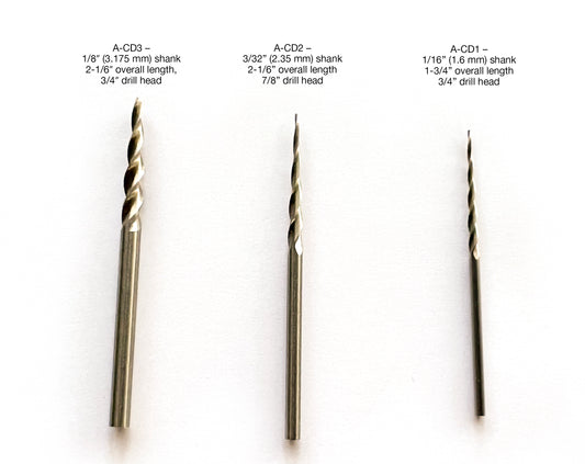 Foredom A-CD3 Carving Drill, Premium Steel, 1/8