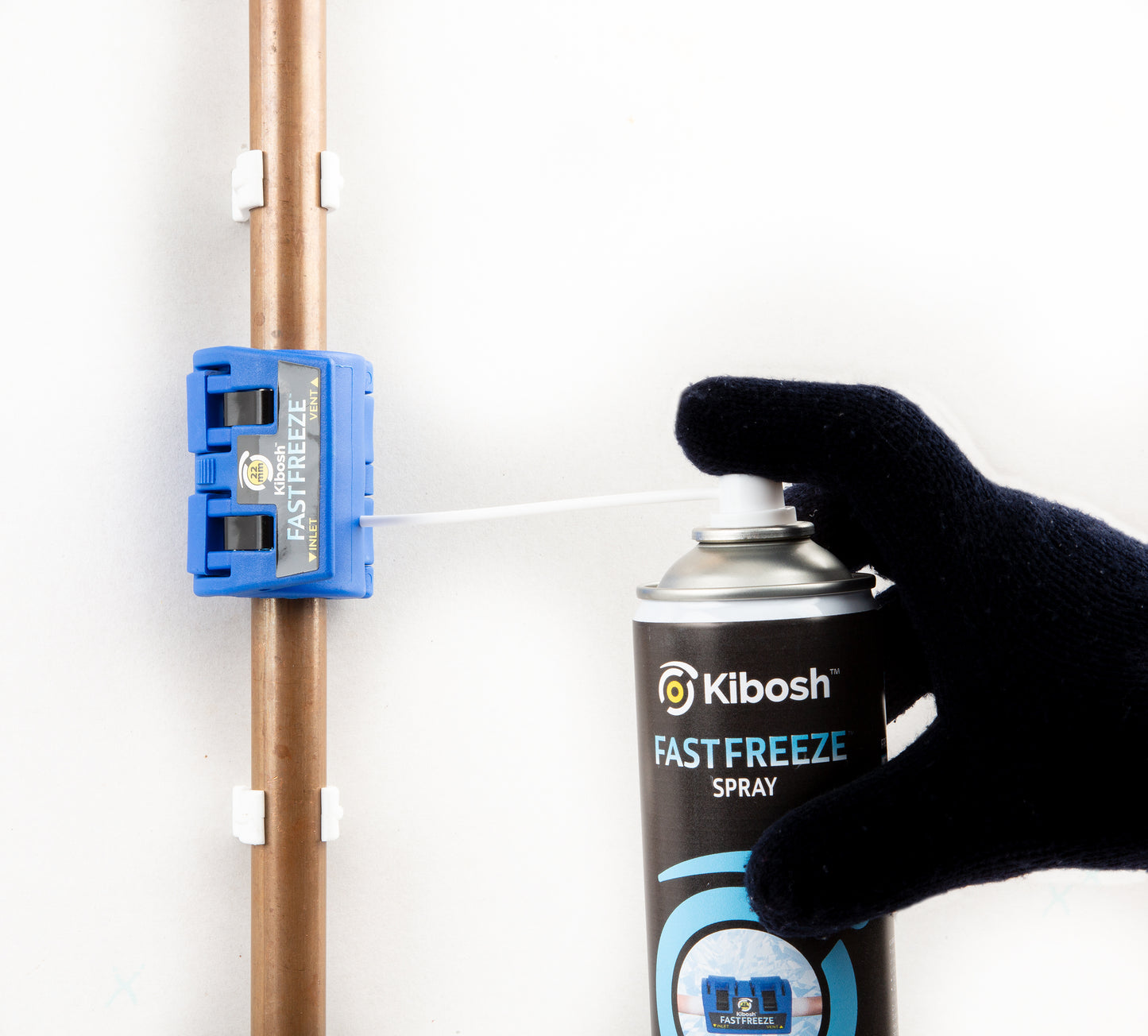 Kibosh KIBKIT5-F FASTFREEZE – Pipe Freezing Kit 2 x 22mm