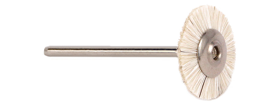 Foredom A-MB11-12 Cup Brush, Grey Goat Hair,12 Mm Dia., 9.5Mm L, 2.35Mm