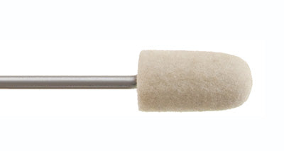Foredom A-MS21-12 Mtd Felt Bob-Medium Flame, 10X20Mm, 2.35Mm