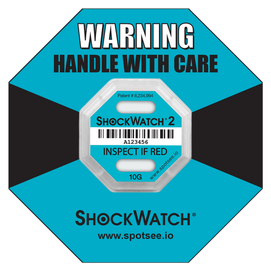 SpotSee 46000K ShockWatch 2 - 10G -Serialized, includes framing label