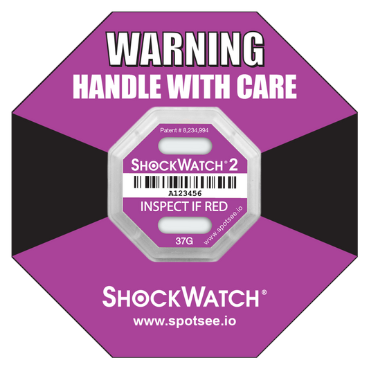 SpotSee 49000K ShockWatch 2 - 37G - Serialized, includes framing label