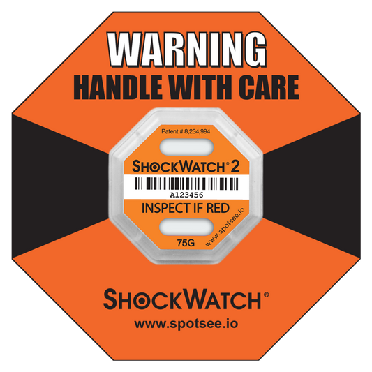 SpotSee 51000K ShockWatch 2 - 75G - Serialized, includes framing label