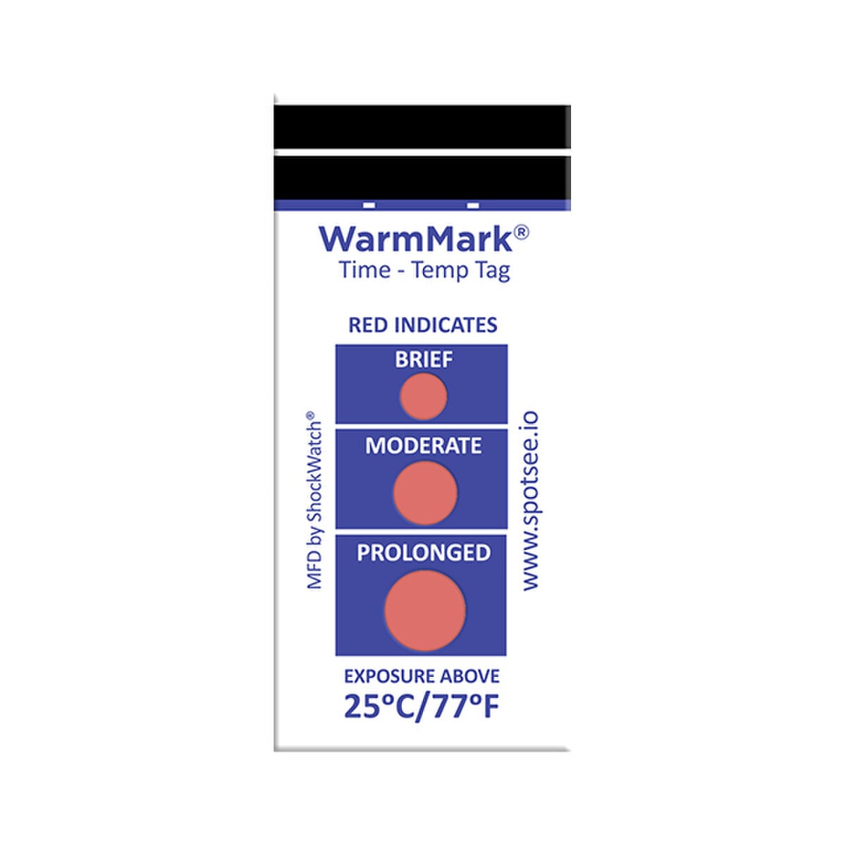 SpotSee WM 25/77 10PK WarmMark Short-Run 25C/77F (Pack of 10)