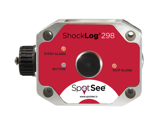 SpotSee SL298-A 298 ShockLog Unit (includes all filters) - Calibration Certificate Included