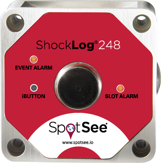 SpotSee SL248-10-A 248 ShockLog 10g 40Hz Unit - Calibration Certificate Included