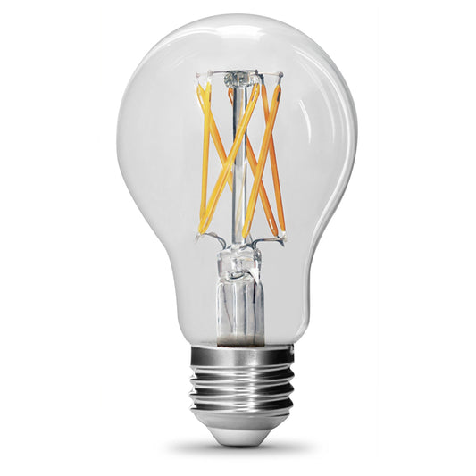 Feit Electric A1975CL950CA/FIL/2 12W (75W Replacement) Daylight (5000K) A19 E26 Base Clear LED Filament Bulb (2-Pack)