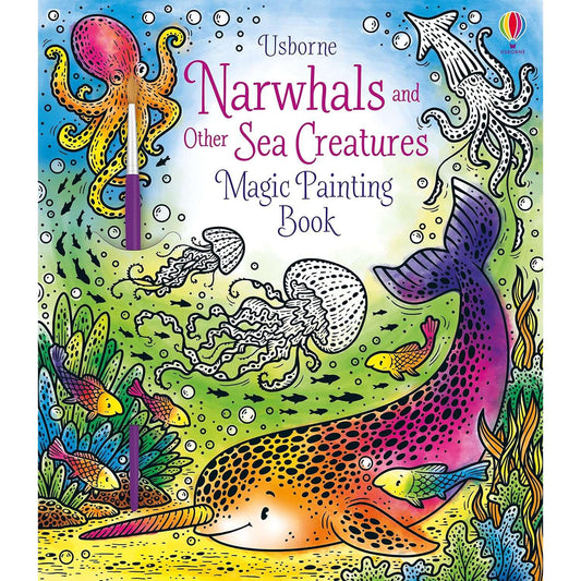 Paradise Clay HRW205 Narwhals and Other Sea Creatures Magic Painting Book - Book