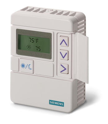 Siemens 540-680CB ROOM TEMP SENSOR, SENSING WITH OVERRIDE, SETPOINT, CELSIUS DISPLAY, WHITE