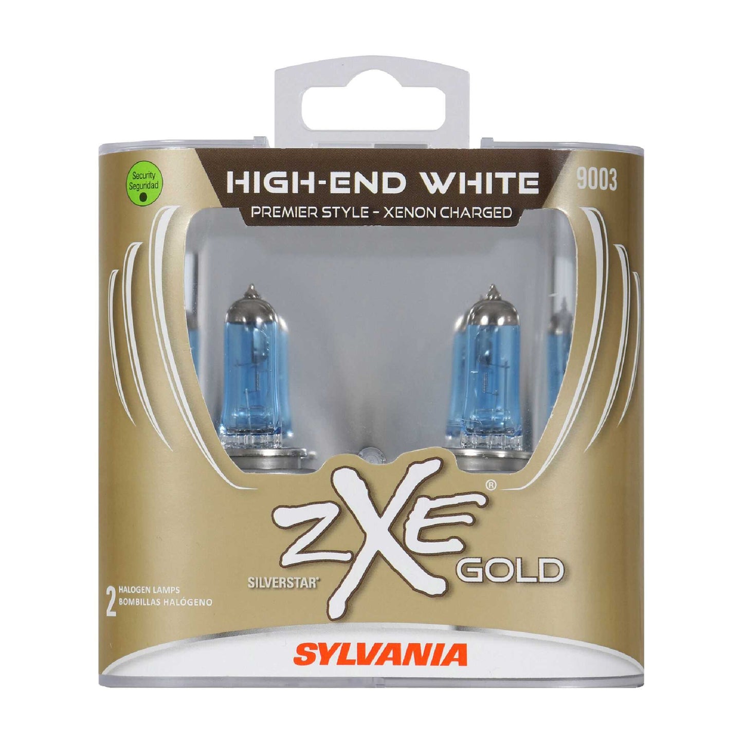 Sylvania Automotive Aa327921402 Sylvania 9003 Silverstar Zxe Gold Halogen Headlight Bulb, 2 Pack