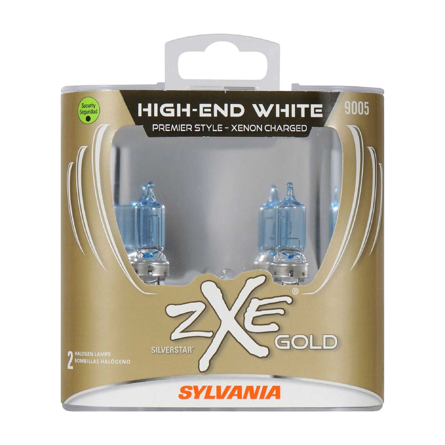 Sylvania Automotive Aa3310705F1 Sylvania 9005 Silverstar Zxe Gold Halogen Headlight Bulb, 2 Pack