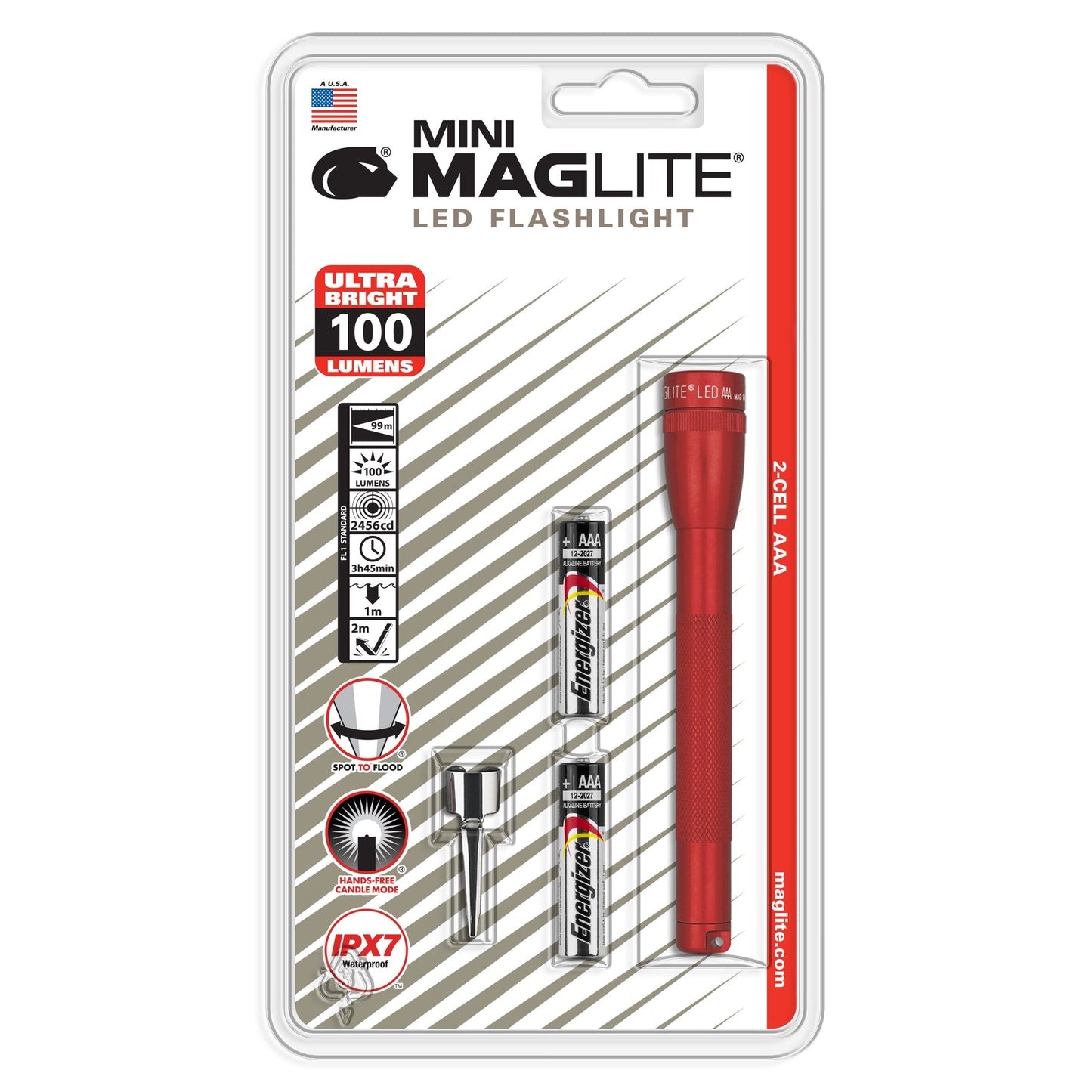 Maglite SP32016 Mini Maglite LED 2AAA Flashlight
