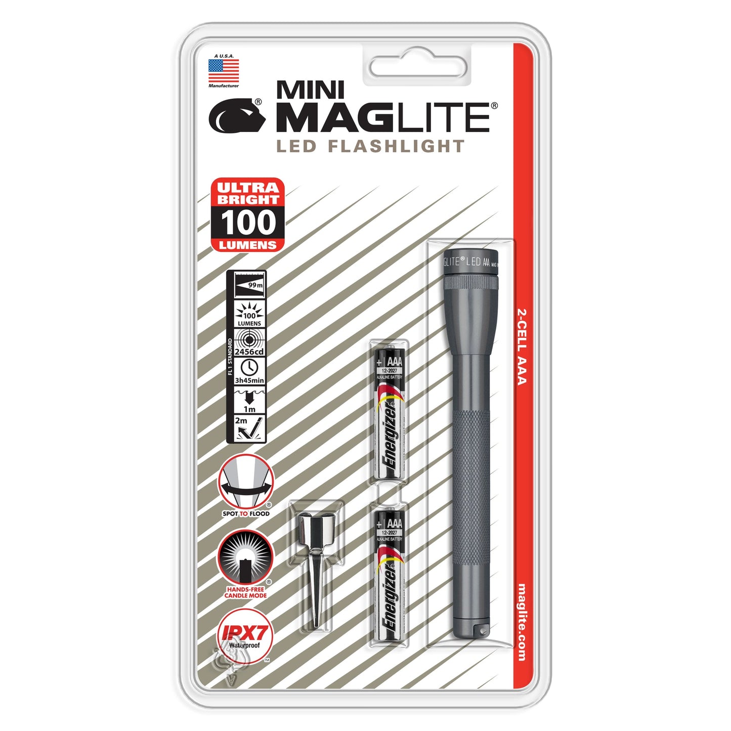 Maglite SP32016 Mini Maglite LED 2AAA Flashlight