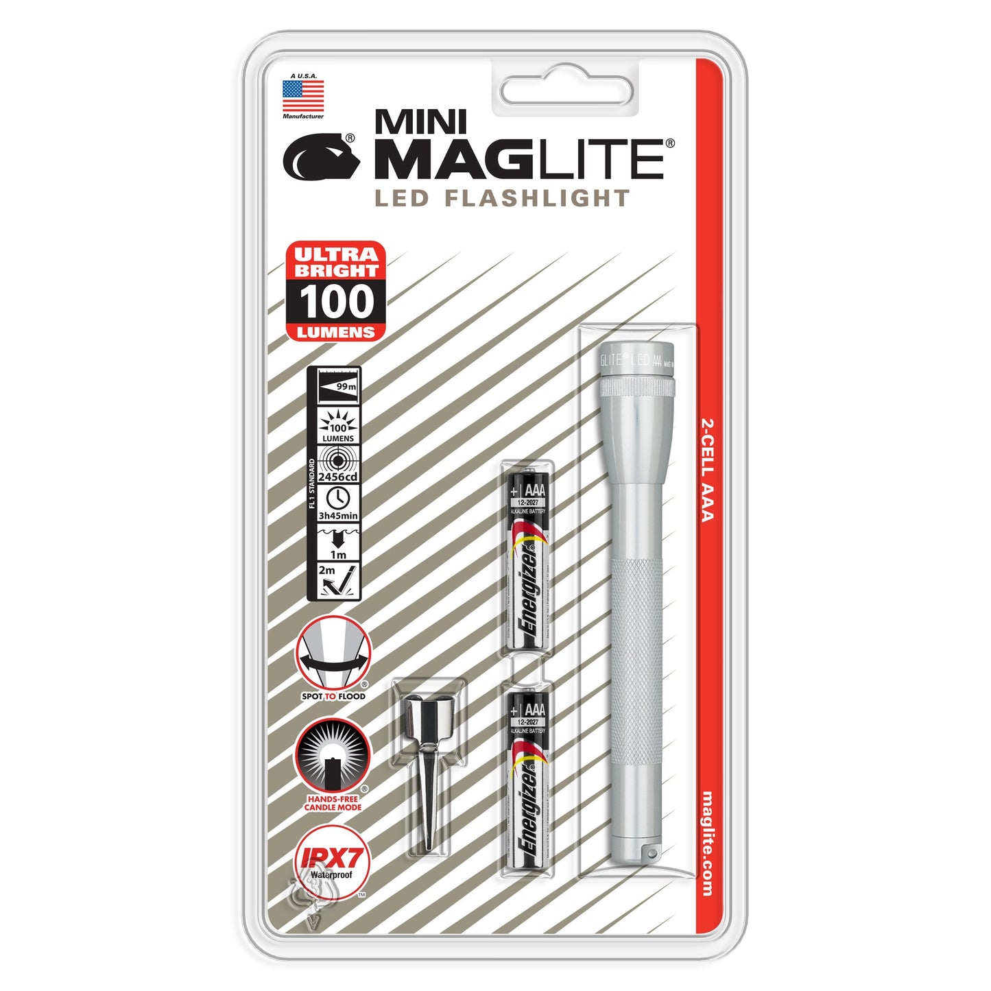 Maglite SP32016 Mini Maglite LED 2AAA Flashlight