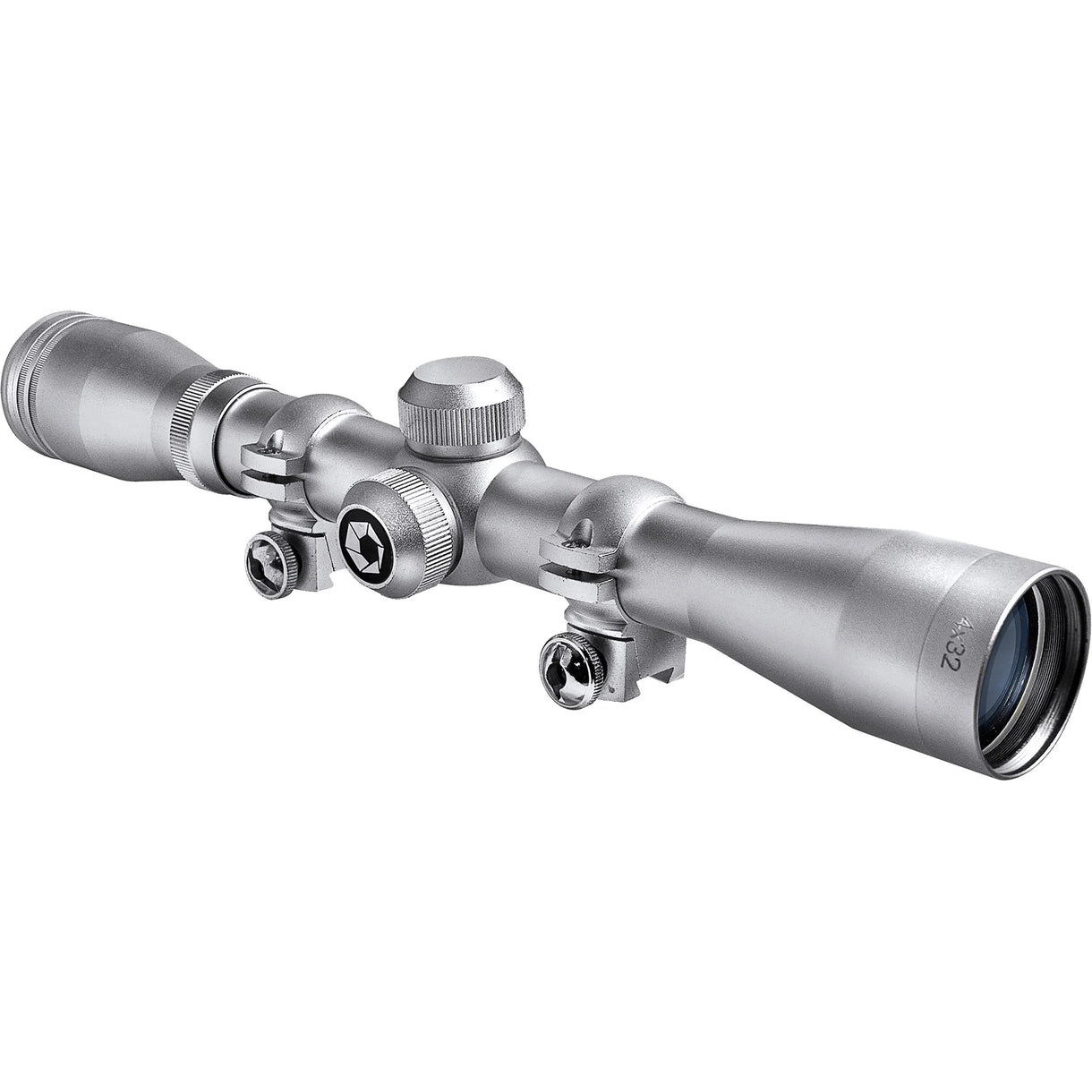 Barska AC10040 4x32mm Plinker-22 30/30 Silver Rifle Scope with Rings