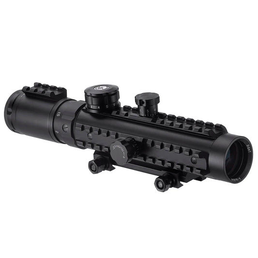 Barska AC11396 1-3x30mm Electro Sight Cross IR Rifle Scope with Integrated Weaver/Picatinny Rails