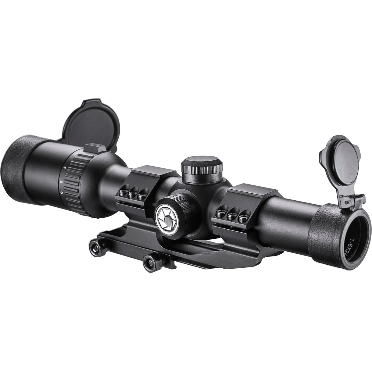 Barska AC12390 1-6x24mm AR6 IR Mil-Dot Rifle Scope with Cantilever Mount