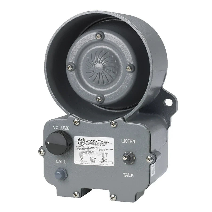 Federal Signal AD-26A-7 Atkinson Dynamics 12VDC Wall Mount Intercoms, Amber