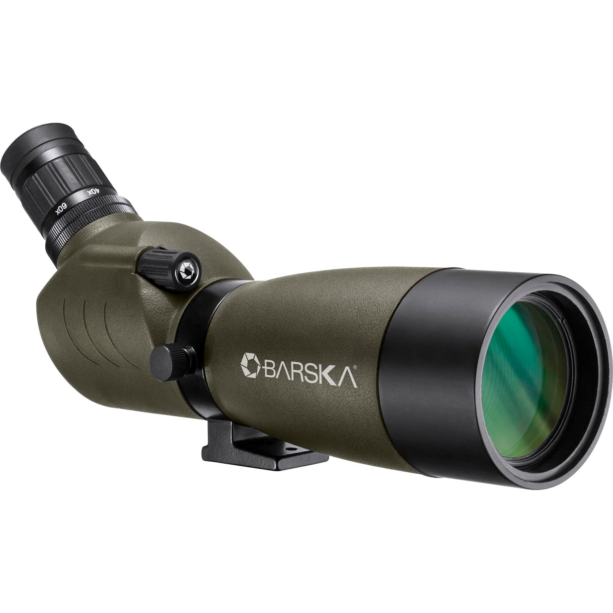 Barska AD12706 20-60x60mm Blackhawk Waterproof Angled Spotting Scope, Green