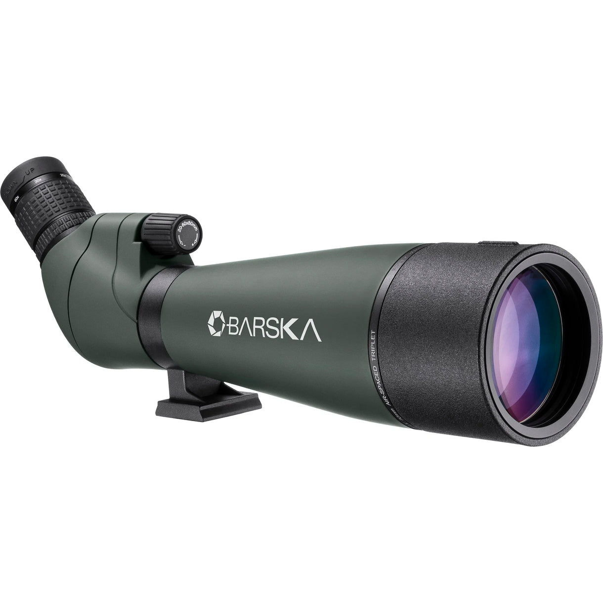 Barska AD12756 20-60x80mm Colorado Waterproof Angled Spotting Scope, Green