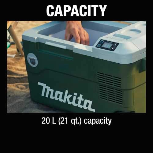 Makita ADCW180Z Outdoor Adventure, 18V X2 LXT®, 12V/24V DC Auto, and AC Cooler/Warmer, Tool Only