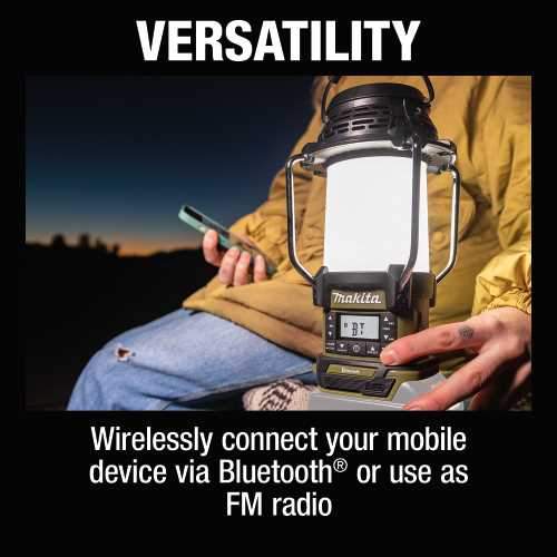 Makita ADRM13 Outdoor Adventure, 18V LXT® Bluetooth® Radio and L.E.D. Lantern, Tool Only