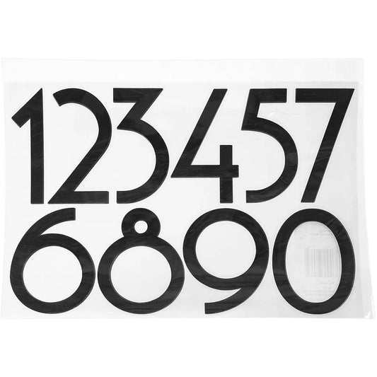 Barska AF13714 4" Modern Waterproof Stickers, Numbers 0-9, 4 Sheets