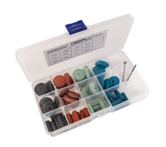 Foredom AK11988M Silicone Polishing Kit, 74 Pc, Unmounted