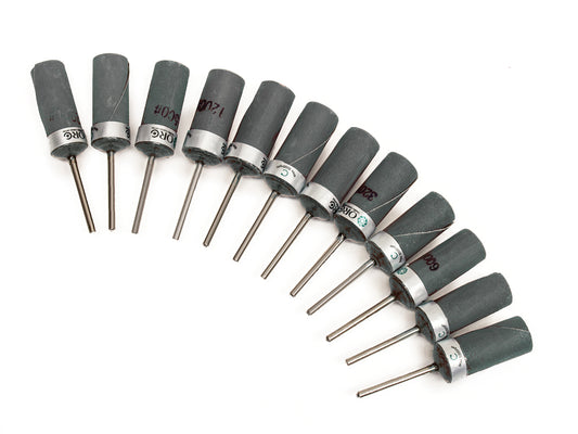 Foredom AK12152 Asst. Set, 12, Sandpaper Roll, Mounted, 3/32" Shank