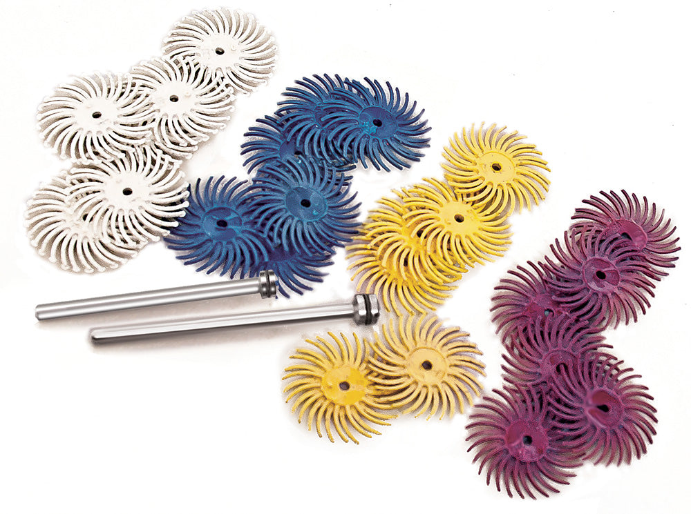Foredom AK4515 Radial Bristle Set, 3/4, 26 Pc