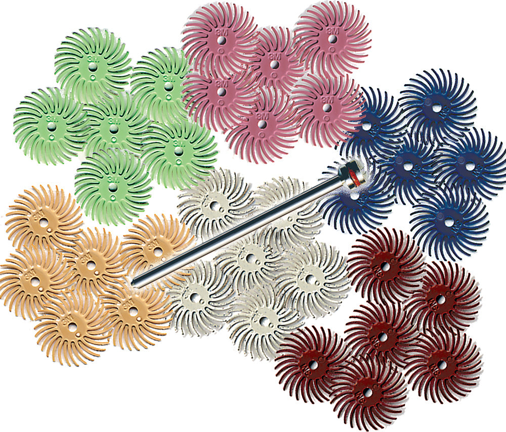 Foredom AK4520 Radial Bristle Set, 9/16, 37 Pc
