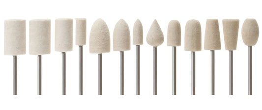 Foredom AKFB32 Mtd Felt Bob Set, 2.35Mm 13 Piece Set
