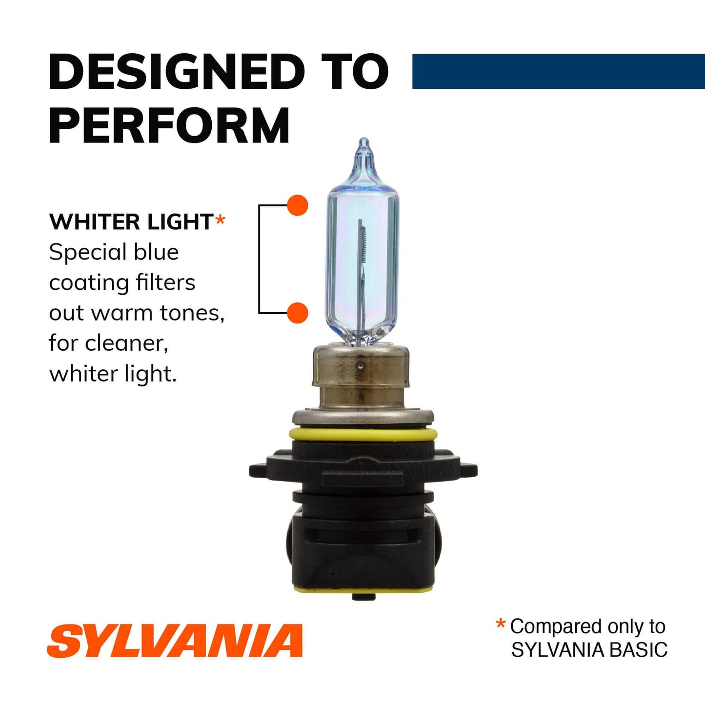 Sylvania Automotive Am4743705F1 Sylvania 9012 Silverstar Halogen Headlight Bulb, 1 Pack