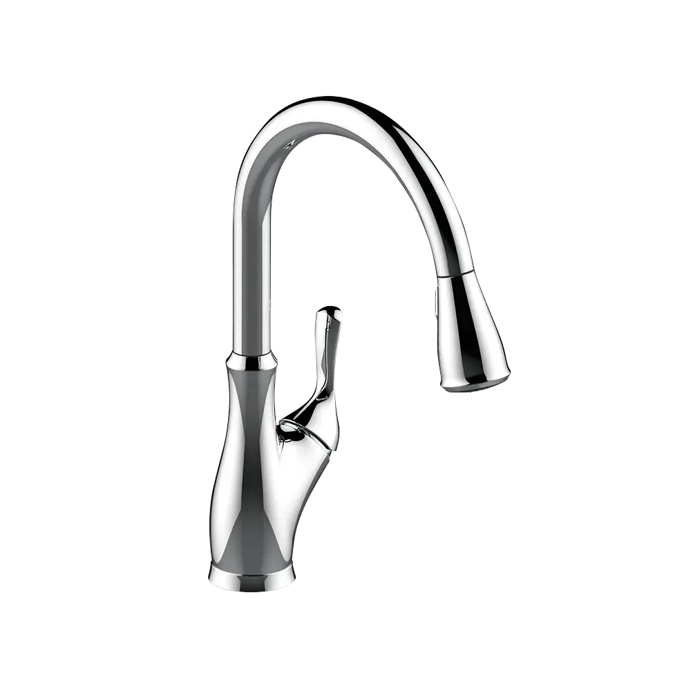 Matco-Norca AN-151C Angelic Single Handle Pull-Down Kitchen Faucet, Chrome