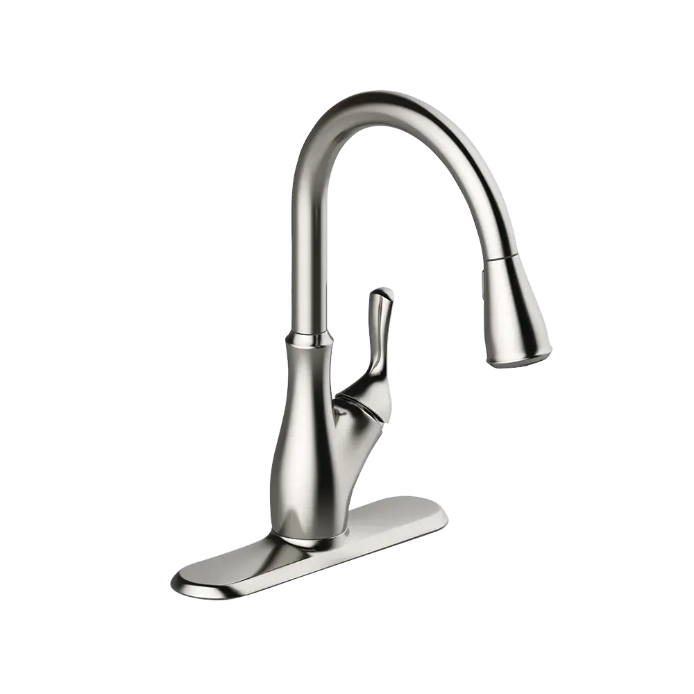 Matco-Norca AN-151SS Angelic Single Handle Pull-Down Kitchen Faucet, Stainless Steel