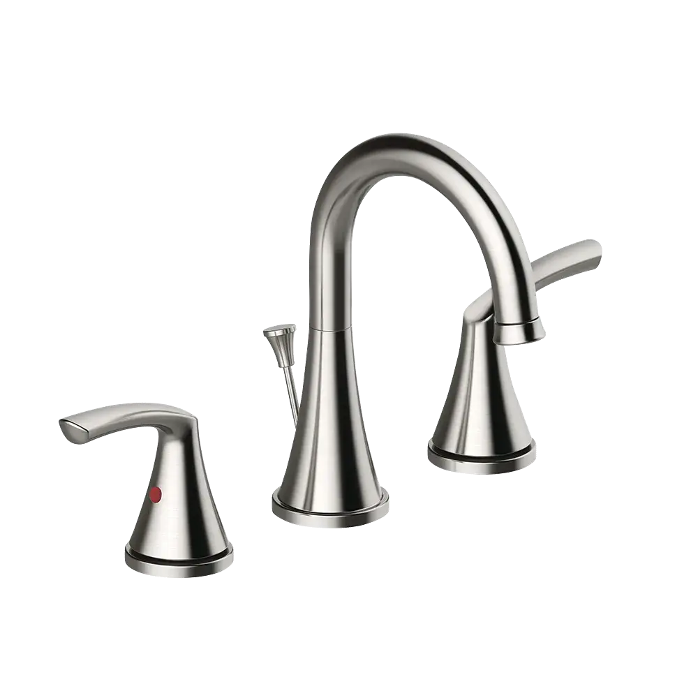 Matco-Norca AN-480BN Angelic Two Handle 8" Widespread Lavatory Faucet, Brushed Nickel