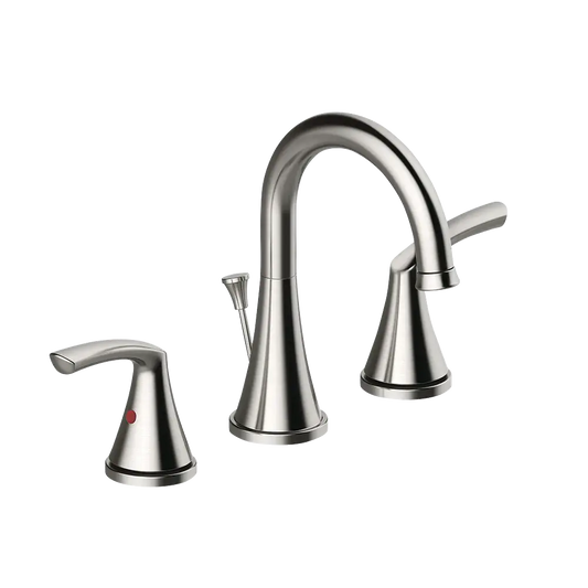 Matco-Norca AN-480BN Angelic Two Handle 8" Widespread Lavatory Faucet, Brushed Nickel