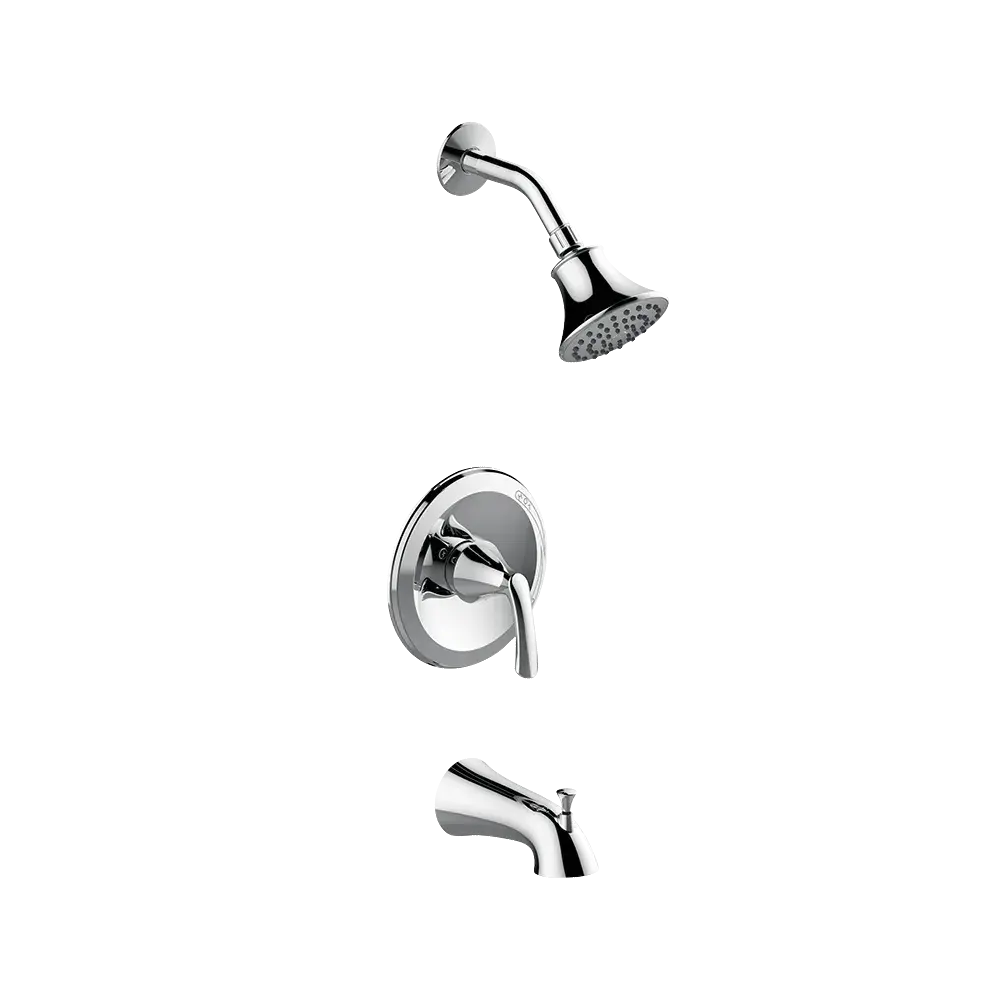 Matco-Norca AN-730CJP Angelic Single Control Tub & Shower Trim, Slip On Diverter Spout, Job Pack, Chrome