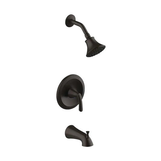 Matco-Norca AN-730ORBJP Angelic Single Control Tub & Shower Trim, Slip On Diverter Spout, Job Pack, Oil Rubbed Bronzet