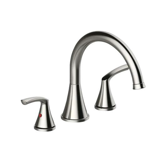 Matco-Norca AN-900BN Angelic Two Handle Widespread Roman Tub Faucet, Brushed Nickel