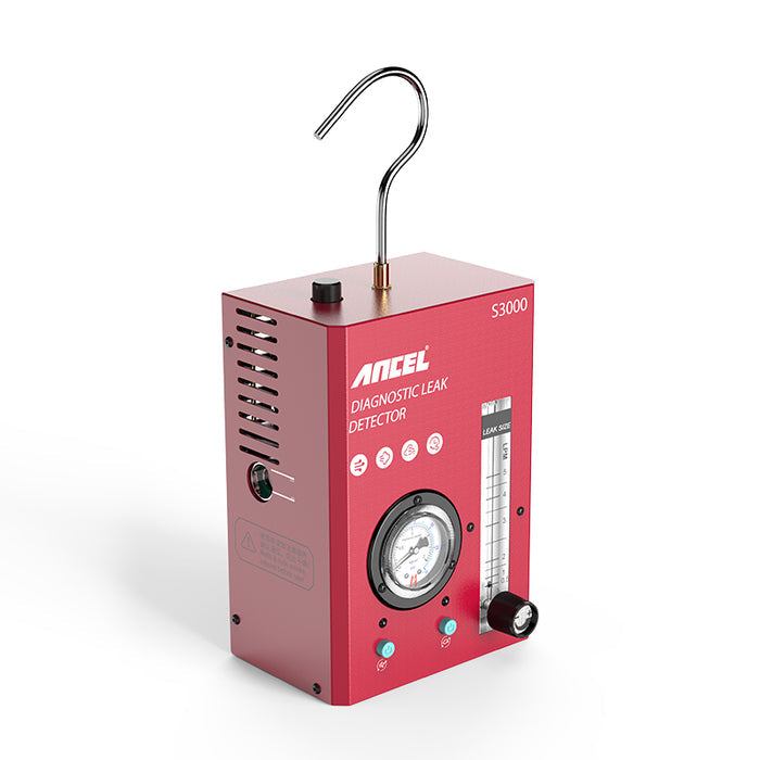 Ancel S3000 Automotive Smoke Machine Leak Detector – EVAP & Vacuum System Diagnostic Tester with Built-in Air Pump, Pressure Gauge & Adjustable Flow Meter